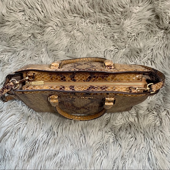 Michael Kors Selma Python Satchel - Picture 2 of 16